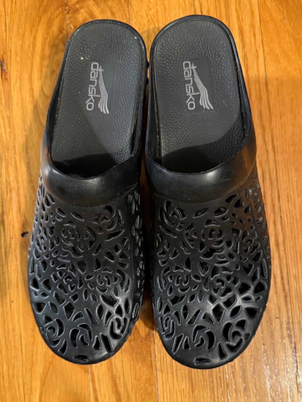 Dansko Rubber platform clogs
